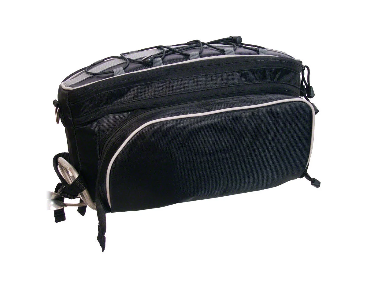 Banjo Brothers Rack Top Pannier Bag (Black) (14.7-21.3L)